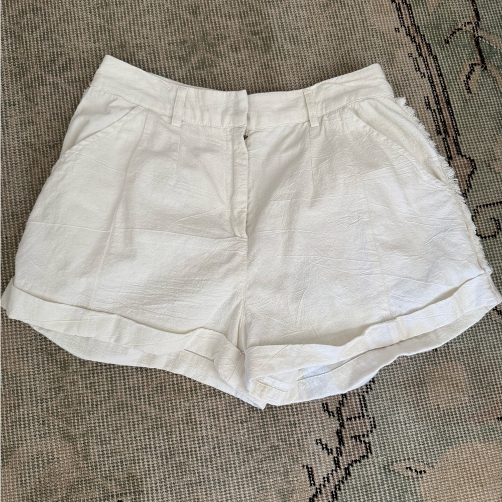 Cleobella High Waist White Shorts Small